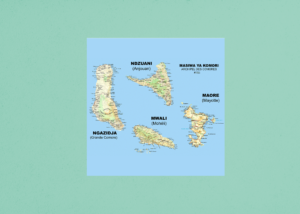Carte de l'archipel des Comores