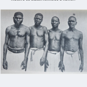Couverture complète du livre L'Aisselle qui pue - Histoire du statut homicide à Komori de Lou Belletan, publié aux éditions Djahazi. La couverture présente un texte explorant les pratiques judiciaires et les questions d'esclavage aux Comores, avec une image historique en noir et blanc.