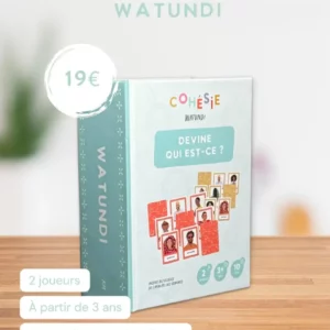 Watundi – Devine qui est-ce ?, jeu de cartes inspiré des Comores permettant aux enfants et aux familles de découvrir les visages, les styles vestimentaires et les symboles culturels de l’archipel à travers un jeu d’enquête et de déduction.
